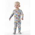 thumbnail image 1 of Gerber Unisex Baby Toddler Buttery Soft Footed Pajama 2-Way Zipper with Viscose Made from Eucalyptus, Sizes 0/3M - 4T, 1 of 8