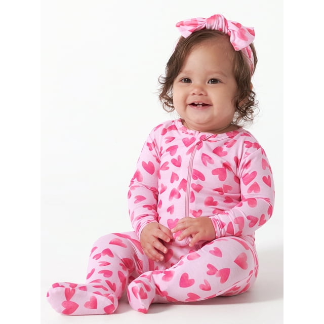 Gerber Unisex Baby Toddler Buttery Soft Footed Pajama 2Way Zipper with