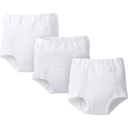 Gerber Big Kids" 3-Pack Size 3T Training Pants in White