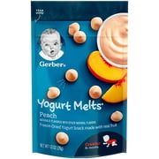 Gerber Yogurt Melts, Peach - 1 OZ, 2 Count