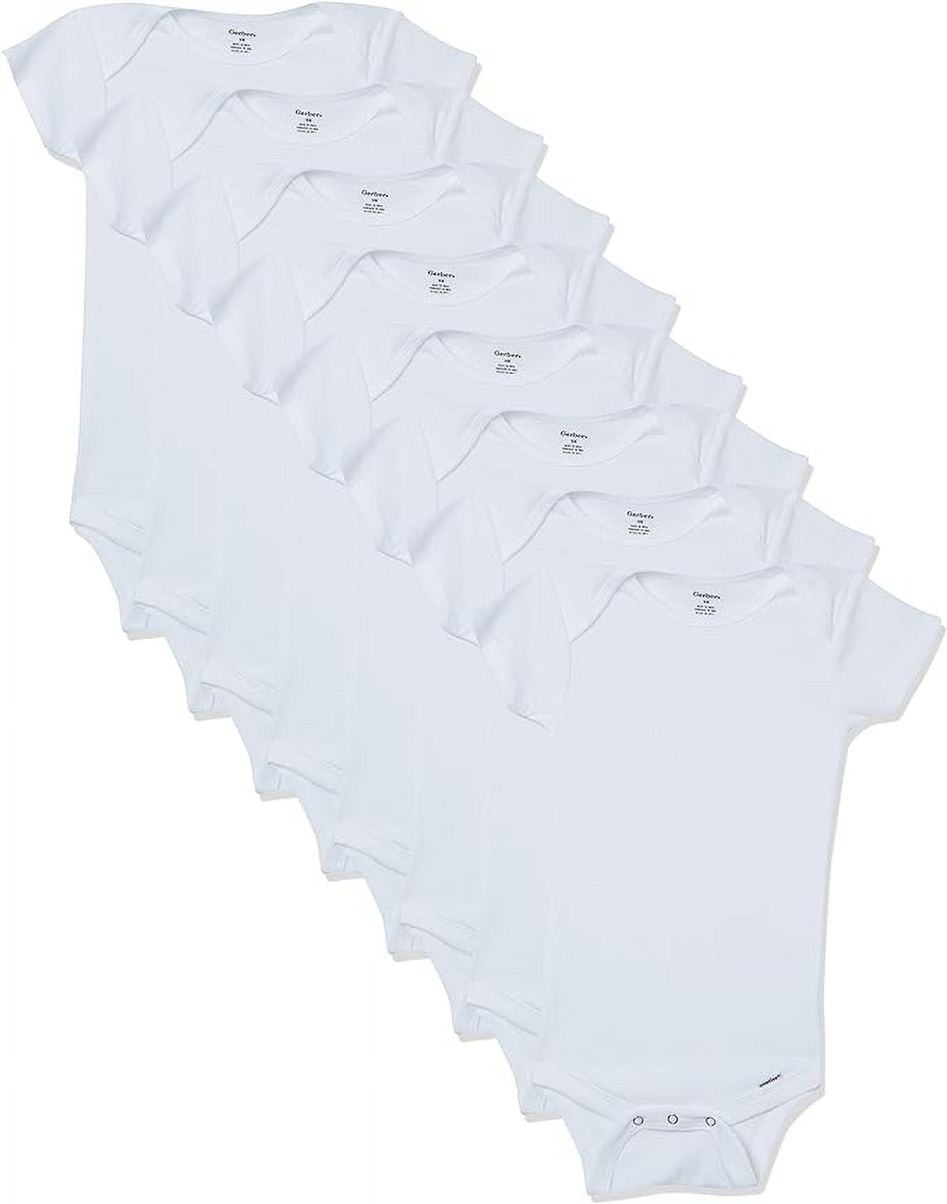 Gerber unisexbaby 8pack Short Sleeve Onesies Bodysuits
