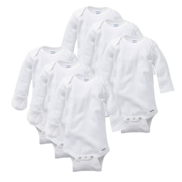 Gerber unisex-baby Multi-pack Long-sleeve Onesies Bodysuit Mitten Cuff Sizes 0-3 Months 6-pack Mitten Cuff