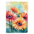 thumbnail image 1 of Gerbera Daisies in Watercolor House Flag 28 in x 40 in, 1 of 7