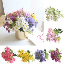 Gerbera Daisy,Artificial Flowers Silk Flowers Bouquets, Bride Bridesmaid Holding Flowers for Wedding Bouquet,Home Garden Party Wedding DIY Decoration