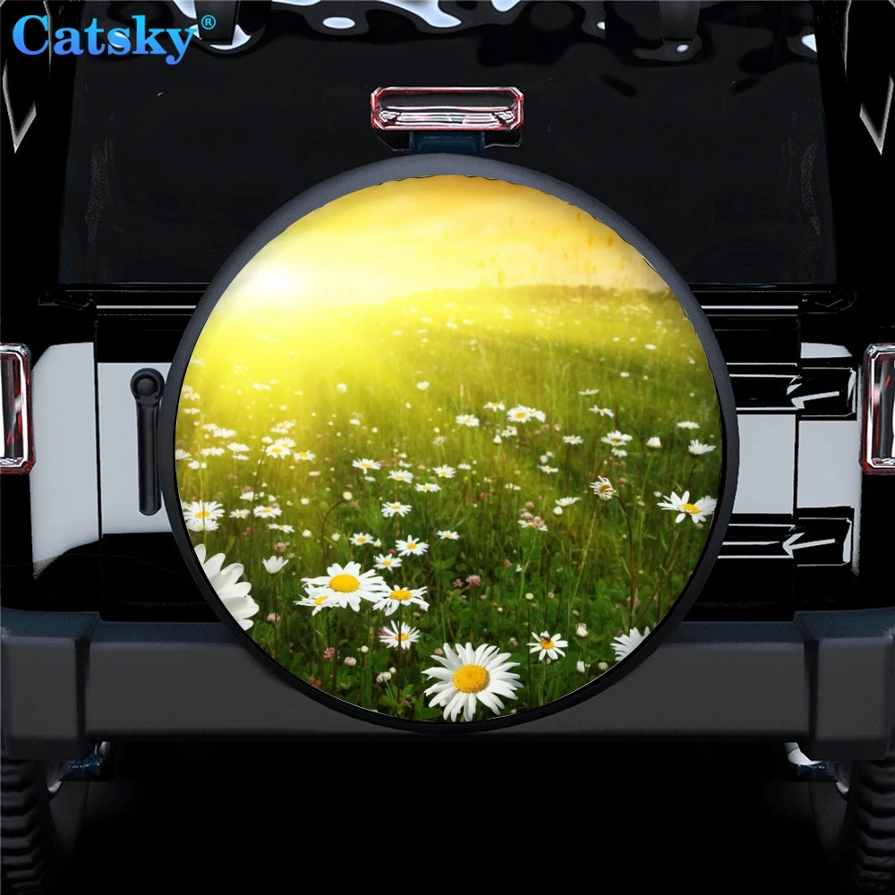 Gerbera Daisy spare tire covers Sunscreen Dustproof Corrosion Proof