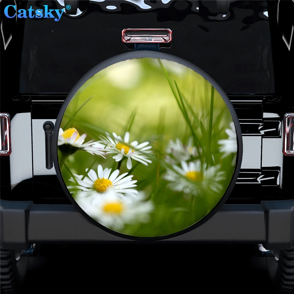 Gerbera Daisy spare tire covers Sunscreen Dustproof Corrosion Proof