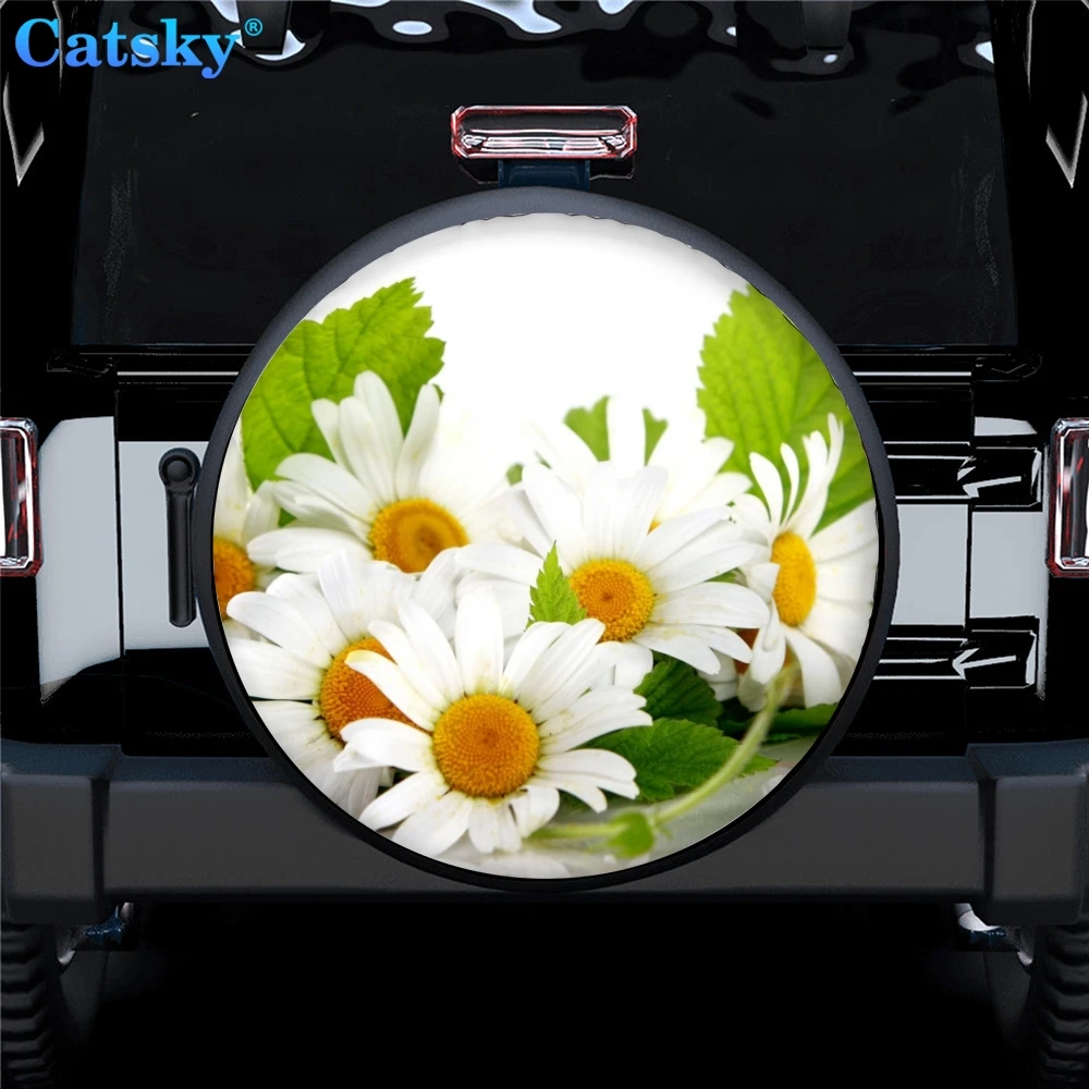 Gerbera Daisy spare tire covers Sunscreen Dustproof Corrosion Proof