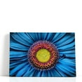 thumbnail image 1 of Gerbera Flower Close Up on Turquoise Background - Wrapped Canvas Print Wall Art | 18" W x 12" H, 1 of 4