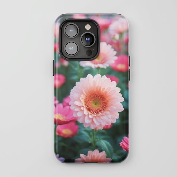 Gerbera Flower For All iPhone Series Tough Phone Case Floral Pink
