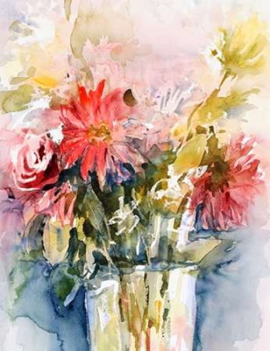 Gerbere Canvas Art - Emanuela Albertella (24 x 30)