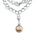 thumbnail image 1 of Gerbil Cute Rodent Pet Silver Plated Bracelet with Antiqued Charm, 1 of 3