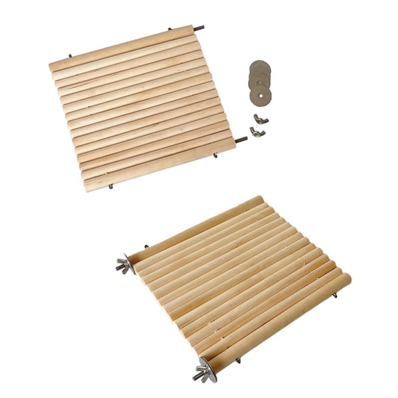 Gerbil Ladder Wooden Bridge Hammock Swing Suitable for DwarfChinchillas Wooden Swing for Hamsters