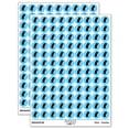 thumbnail image 1 of Gerbil Standing Profile 200+ Round Stickers - Light Blue - Gloss Finish - 0.50" Size, 1 of 3
