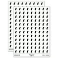 thumbnail image 1 of Gerbil Standing Profile 200+ Round Stickers - White - Matte Finish - 0.50" Size, 1 of 3