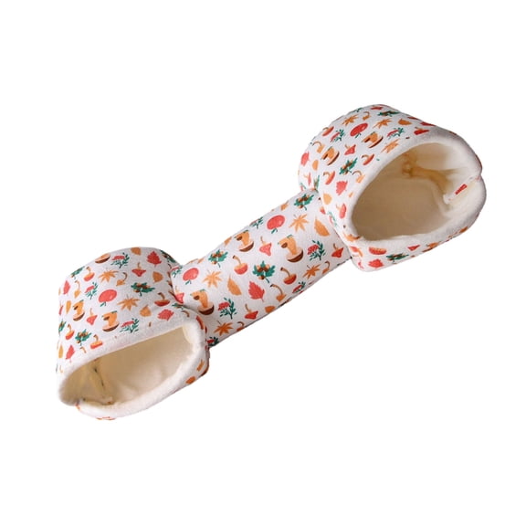 Gerbil Tunnel Shelter Soft Bed Corduroy Tube Soft Bed for Hamster Mouse Cage Acessories