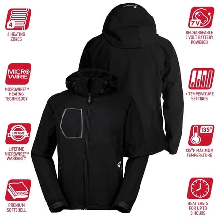 Gerbing Torrid Heated Softshell Jacket - 7V Battery - Men's - M