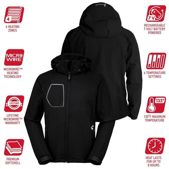 Gerbing Torrid Heated Softshell Jacket - 7V Battery - Men's - M