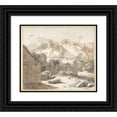 thumbnail image 1 of Gerbrand van den Eeckhout 17x15 Black Ornate Wood Framed Double Matted Museum Art Print Titled - Landscape with Ruins (1650), 1 of 5
