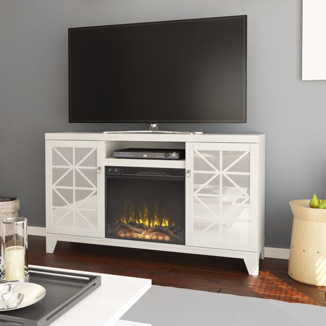 Gerde TV Stand for TVs up to 65" with Fireplace Included, Overall 59.5