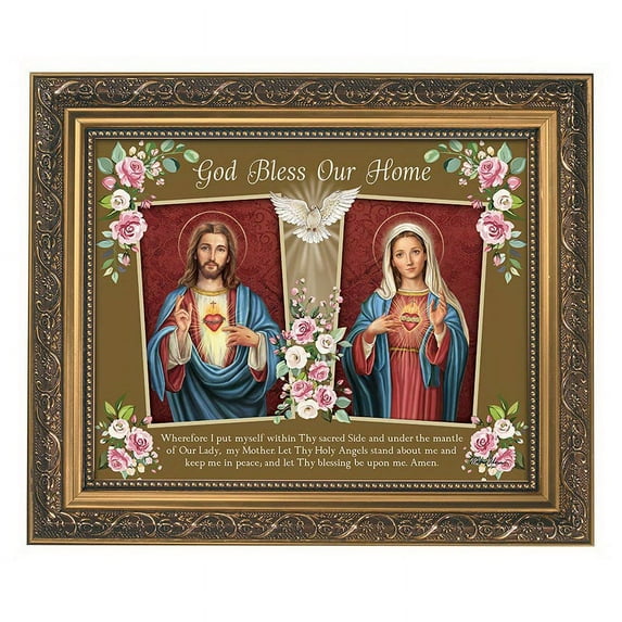Gerffert 79-1109 Framed Print 13 x 11 God Bless Our Home