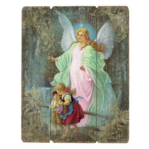 Gerffert B3122 Wood Pallet Sign - Guardian Angel