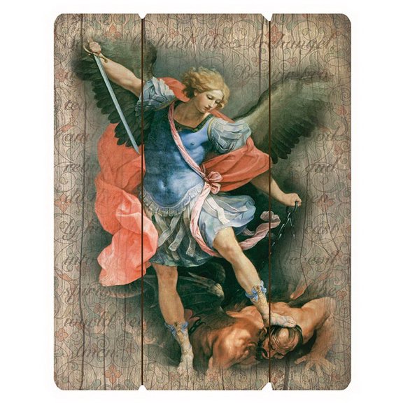 Gerffert N5194 Wood Pallet Sign - Saint Michael