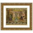 thumbnail image 1 of Gerhard Munthe 18x15 Gold Ornate Wood Frame and Double Matted Museum Art Print Titled - The Spirited off into the Mountain (1928), 1 of 4