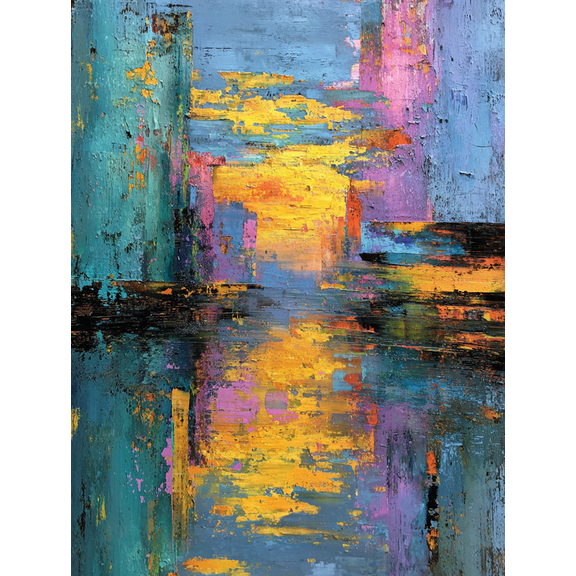 Gerhard Richter Abstract Canvas Art, Modern Expressionism Symbolism HD Print, Home Wall Painting Decor