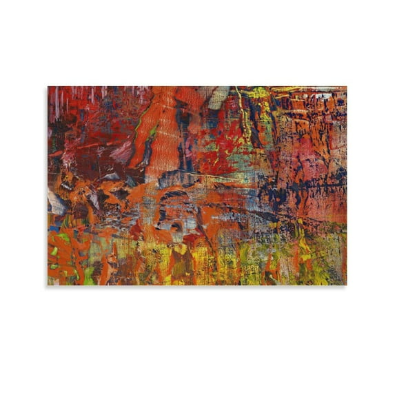 Gerhard Richter Paintings Poster Work Artworks Canvas Poster Room Aesthetic Wall Art Prints Home Modern Decor Gifts 12x18inch(30x45cm)