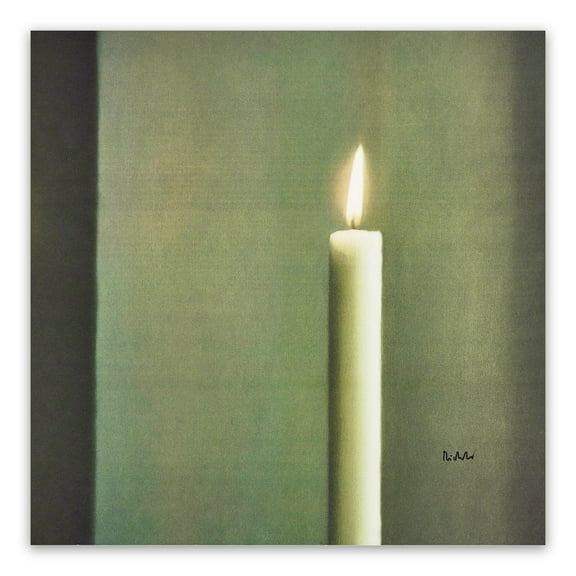 Gerhard Richter Print Poster- Candle Canvas Wall Art Picturer - Unframed Famous Oil Paintings Reproductions - Perfect for Office And Home Wall Decor