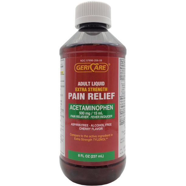 GeriCare Extra Strength Pain Relief Liquid, Cherry Flavor