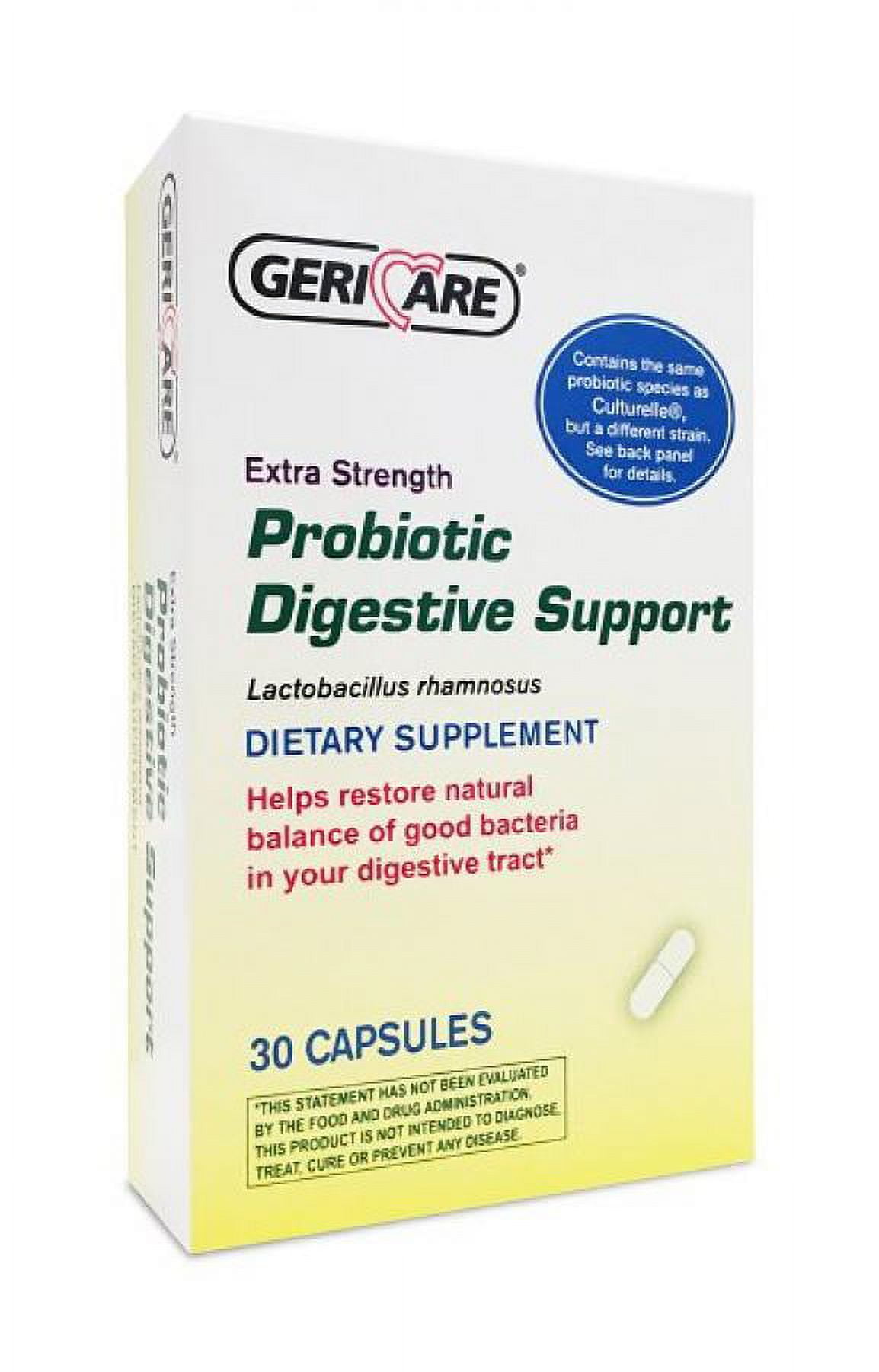 GeriCare Extra Strength Probiotic Digestive Support, Lactobacillus