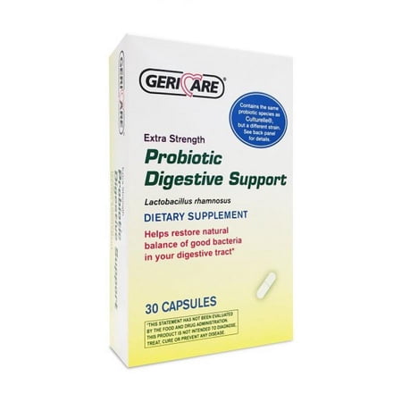 Geri-Care Extra Strength Probiotic Digestive Support, Lactobacillus Rhamnosus R-11, 200 mg Strength, 30 Count