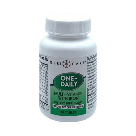 Geri-Care Multivitamin with Iron, 100 per Bottle, 1 Count