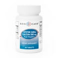 thumbnail image 1 of Geri-Care Oyster Shell Calcium Tablets Plus Vitamin D - Supplements, 500 mg, 60 Ct, 1 of 5