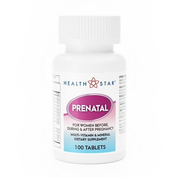 GeriCare Prenatal Vitamin Supplement HealthSense Tablet, 100 ea