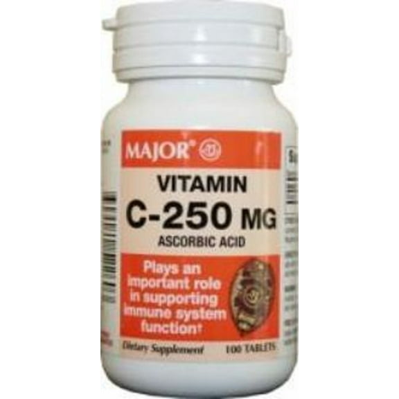 GeriCare - Vitamin C Supplement - 250 mg Strength - Tablet - 100 Per Bottle - 12/Case
