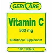 GeriCare Vitamin C Tablets 500mg, 100 Count
