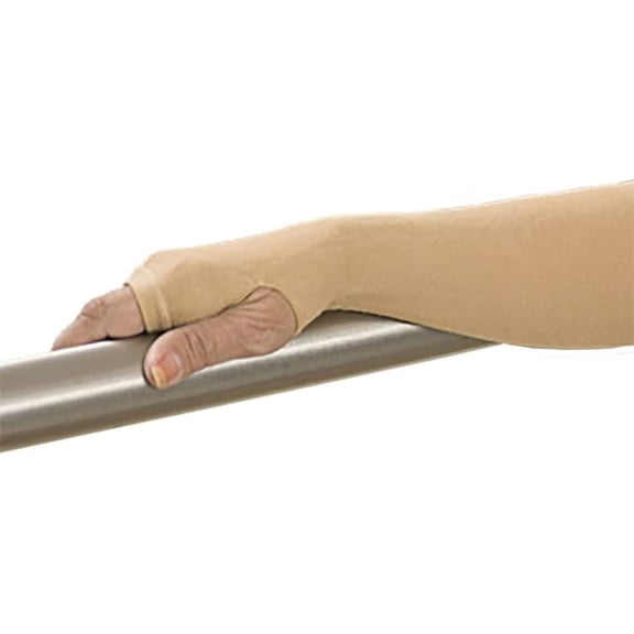 GeriGloves Elderly Arm Skin Protector Sleeves for Thin Skin & Tear Protection, Protective Arm Covers for Seniors, Soft Breathable Comfort Fit, Made in USA, One Pack