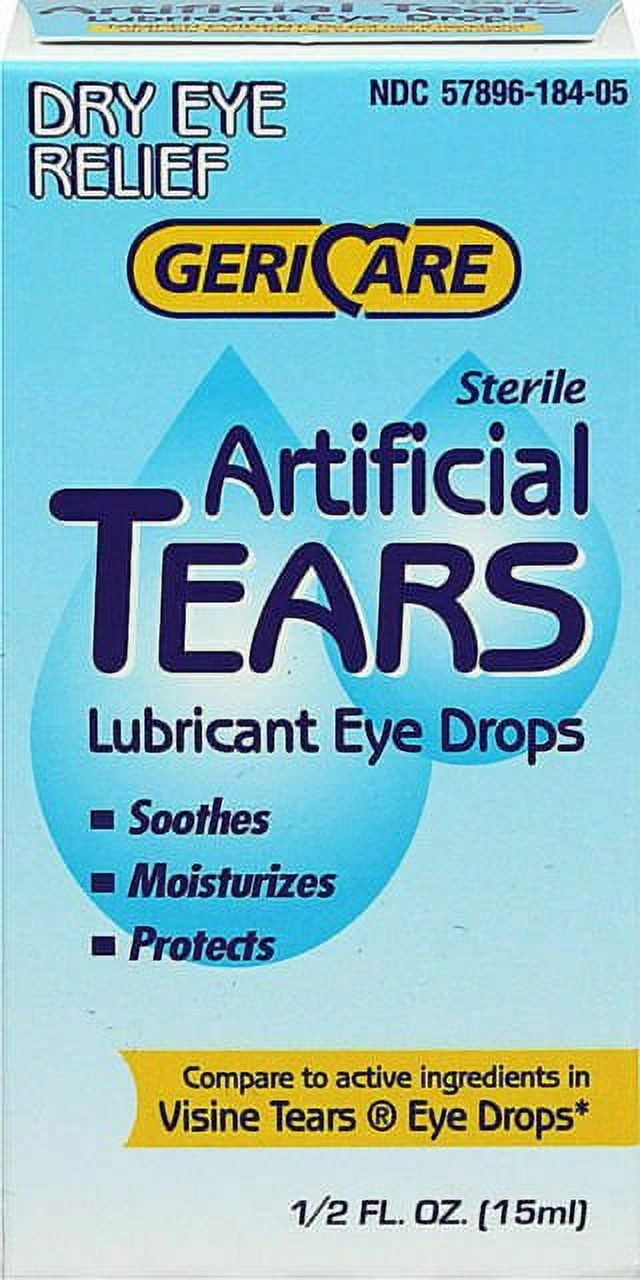 Gericare Artificial Tears Lubricating Eye Drops, 15 ml - Walmart.com