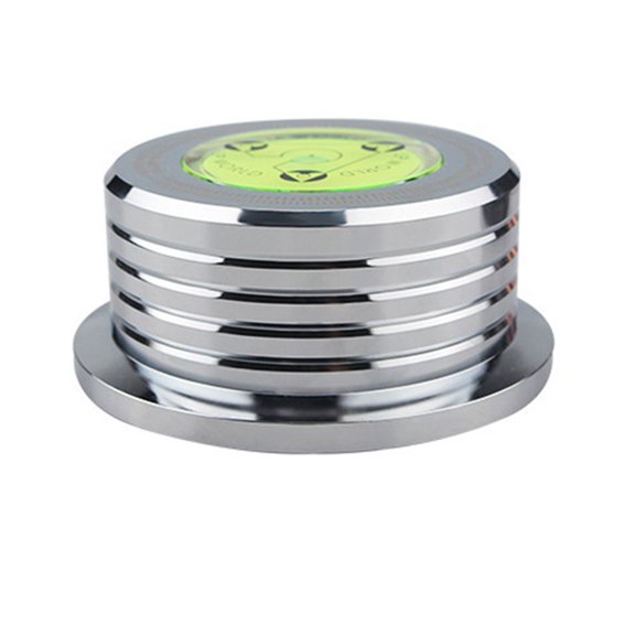 Gerich 1 Pcs s 60hz for LP Recording Stabilizer Universal Vinyl Record Turntable Aluminum Player with Level Stabilizer Clamp Alloy Weight