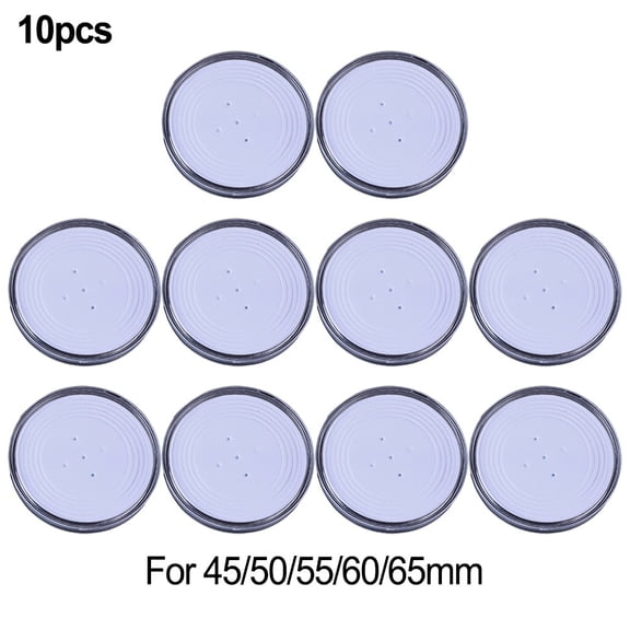 Gerich 10 Pcs Coin Capsules 70mm Transparent Plastic Coin Holder Coin Collecting Box Case Capsule for Coin Collection