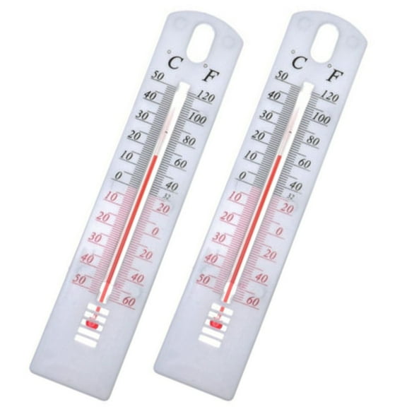 Gerich 2 Pcs Wall Thermometer Indoor Outdoor Hanging Garden Greenhouse House Office Room