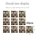 thumbnail image 1 of Gerich 20 Sheets Self-Adhesive Aluminum Mosaic Peel and Stick Tiles 3D Wall Sticker Panel Backsplash for Kitchen,Bathroom, 1 of 11