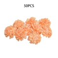 thumbnail image 1 of Gerich 50 Pcs Flower Head Hydrangea Artificial Silk Floral Wedding Party Decor Craft Orange, 1 of 8