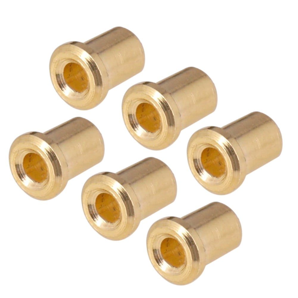 Ferrules Pour Cordes De Guitare électrique - Lot De 6, Métal Doré - Bouchons De Fixation Arrière Pour Corps De Guitare