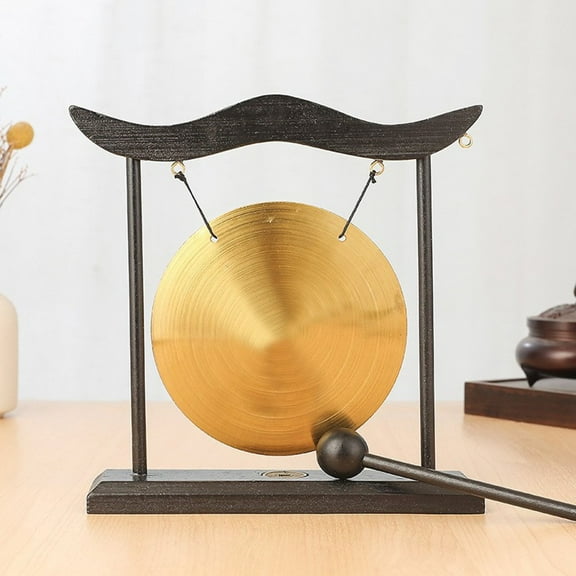 Gerich Chinese desktop gong Brass Percussion Family decorations Holiday Home Decor