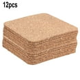 thumbnail image 1 of Gerich Cork Trivets, Square Cork Coasters Suitable to Engrave Heat Protect 9.5 cm Diameter 3 mm Thick (12 Pcs), 1 of 5