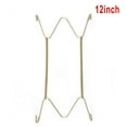 thumbnail image 1 of Gerich Dish Display Plate Hangers, 1 Pcs Wall Plate Spring Hook Holder Hanging Wire Wall Display Invisible Dish Hangers, Adjustable Plate Spring Holder for The Wall Home Decor 12 inches, Gold, 1 of 15