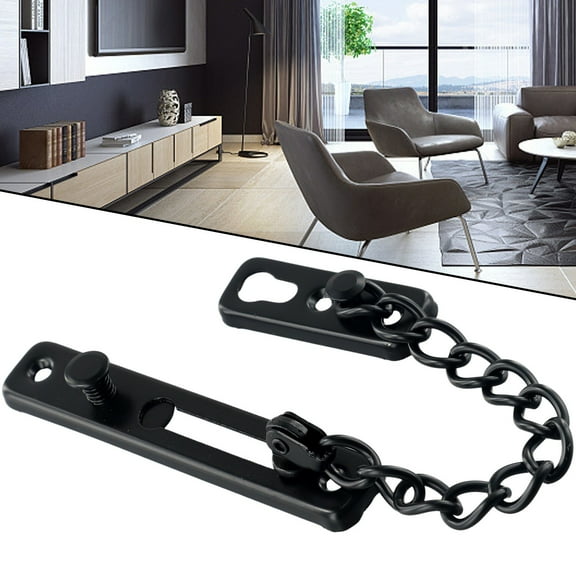 Gerich Door Chain Latch Bolt Restrictor Safety Guard Lock Slide Catch Strong Security